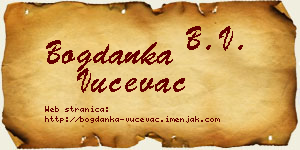 Bogdanka Vučevac vizit kartica